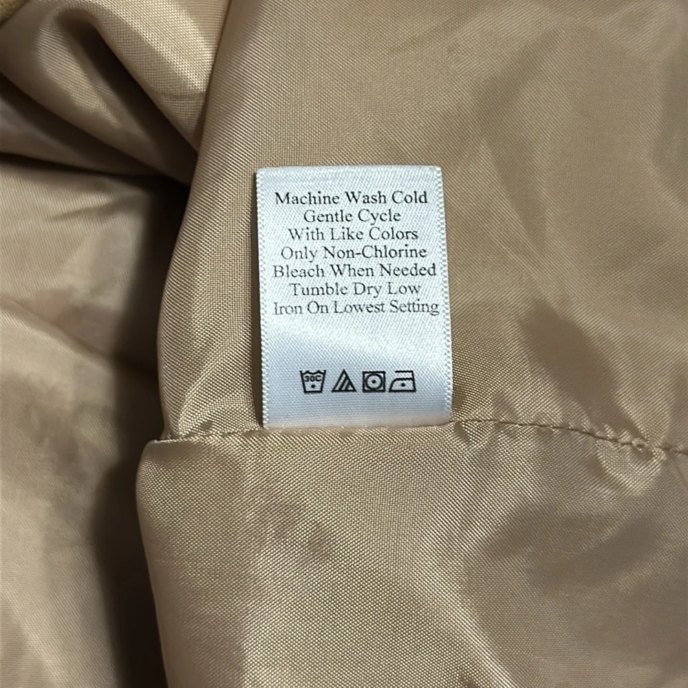 Coldwater Creek Button Up Jacket with Pockets Suede Like Material Size 20 - Picture 8 of 17